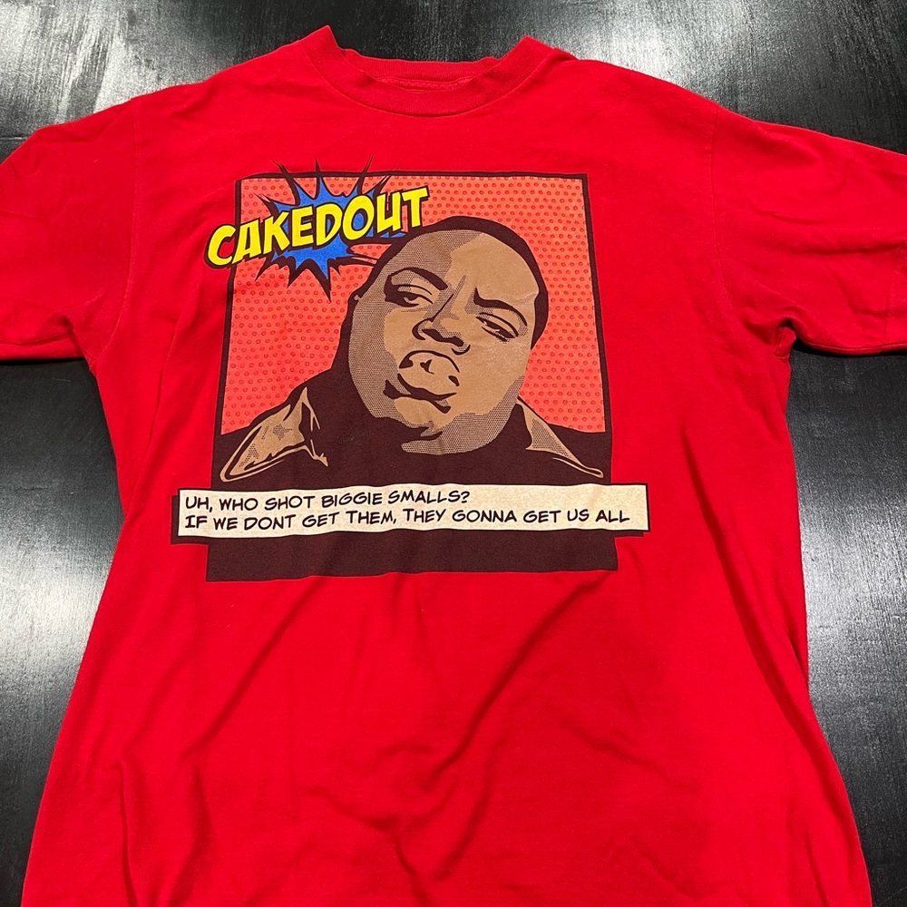 Vibrant Red Short Sleeve Tee with Bold Graphic